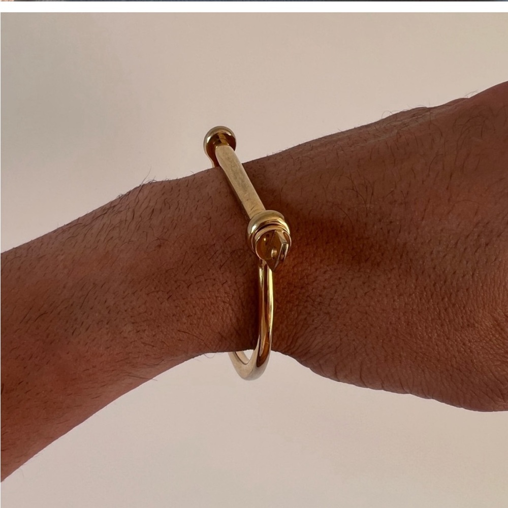 Beautiful and  Modern Miansai Gold plated Cuff link